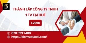 thành lập công ty tnhh 1 thành viên tại huế