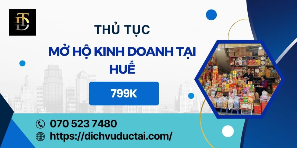 thủ tục mở hộ kinh doanh tại huế