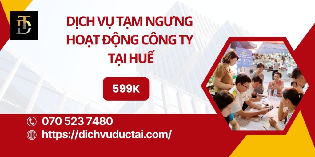 tạm ngưng hoạt động công ty tại huế